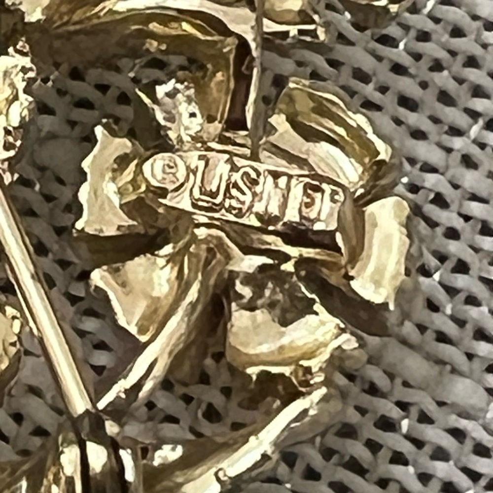 Vintage LISTER Gold & Pearl Brooch - Picture 9 of 9